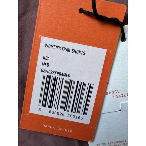 Rapha Womens Trail Shorts in Medium NWT Rose Brown - Picture 3 of 4